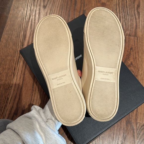 Saint Laurent YSL Andy low top sneakers size 37 tan - Picture 3 of 12